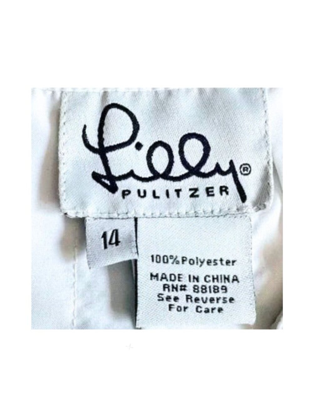 Lilly Pulitzer Vintage White Label White Tennis Skirt Pink Green Ladybug Size 14 - Picture 5 of 7